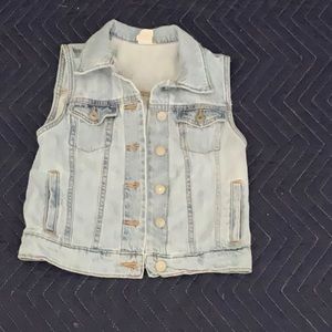 Girls Denim Vest Sz L